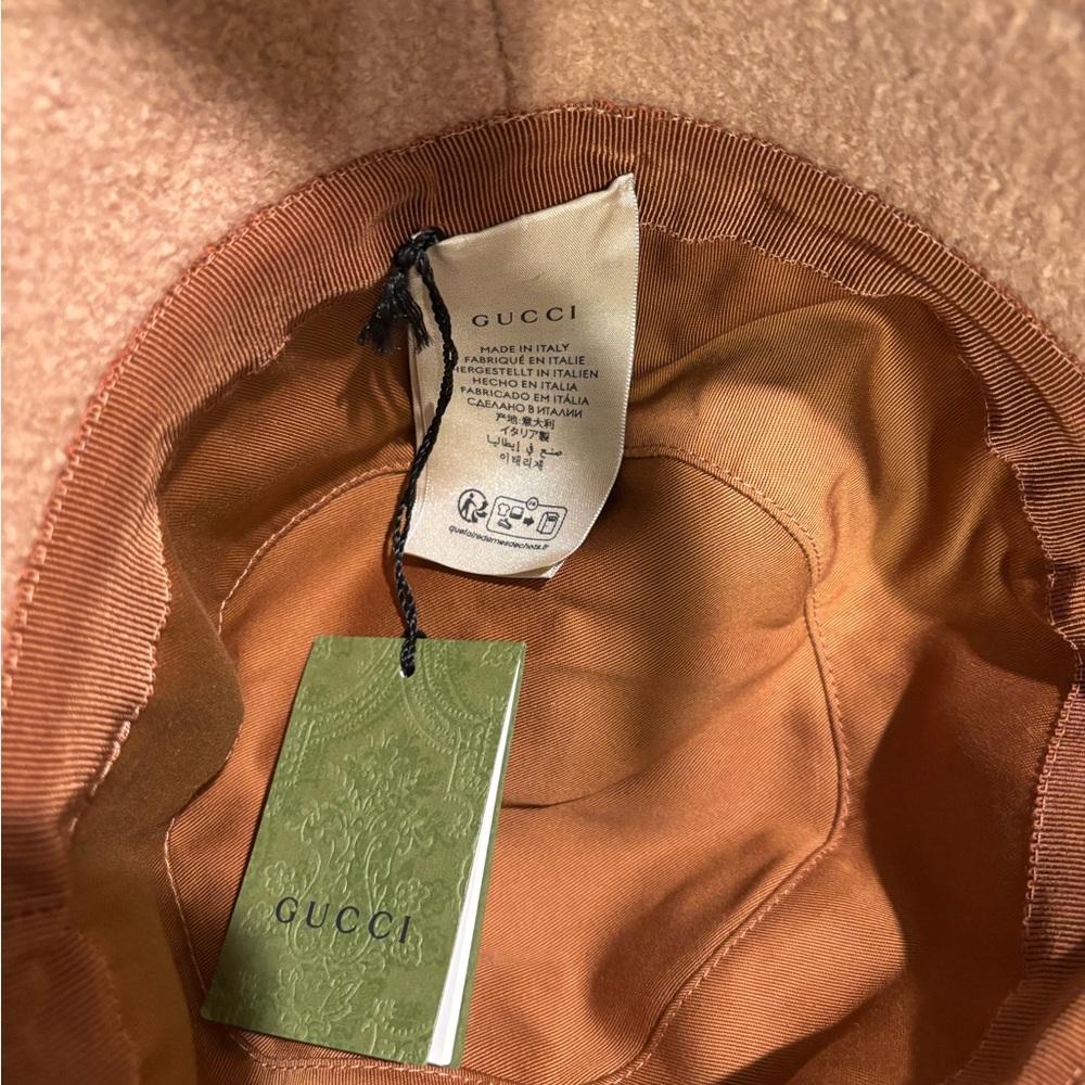 Gucci Camel Wool Bucket Hat - Picture 5 of 8